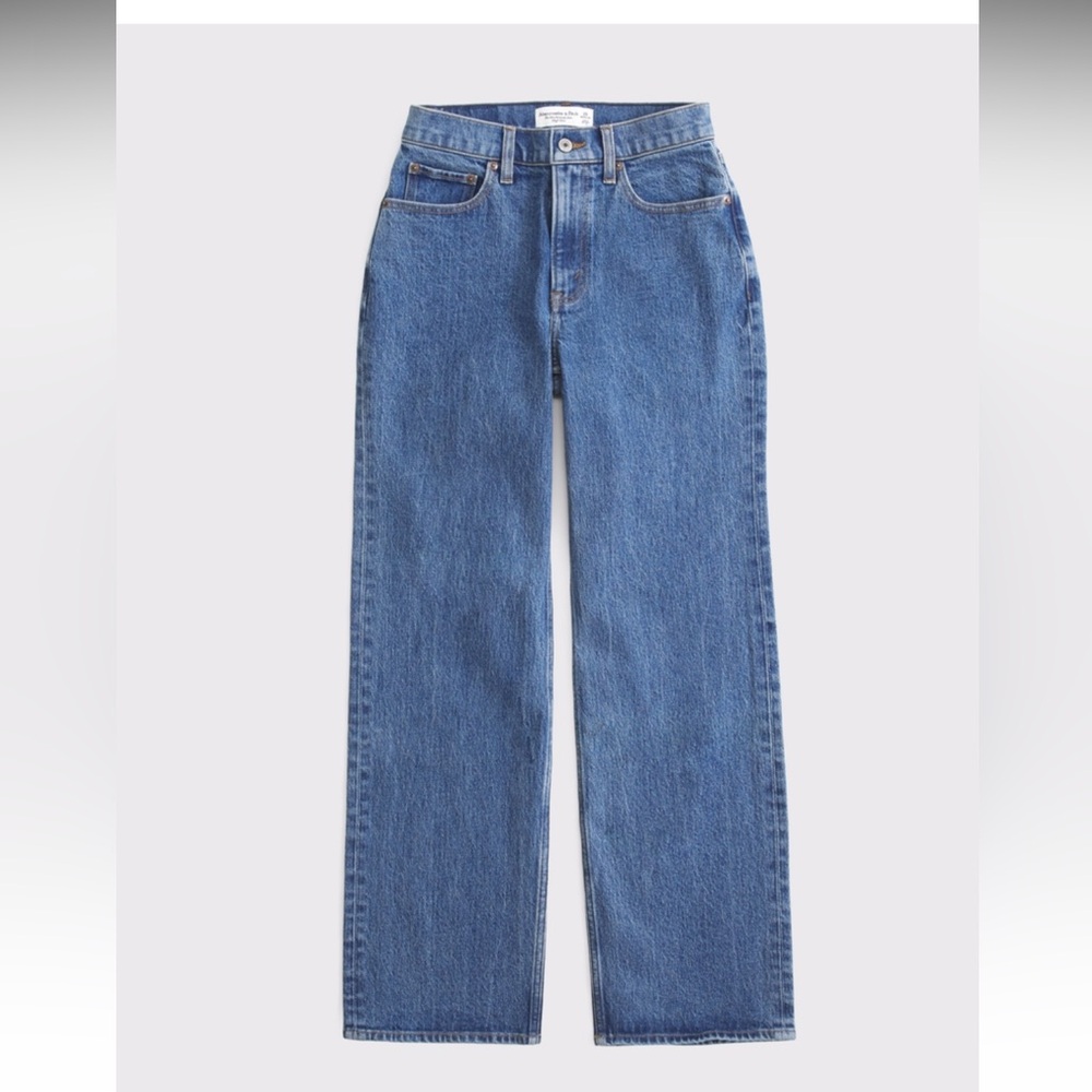 Abercrombie & Fitch 90s Relaxed Curve Love Jeans Medium Marble XL worn once
